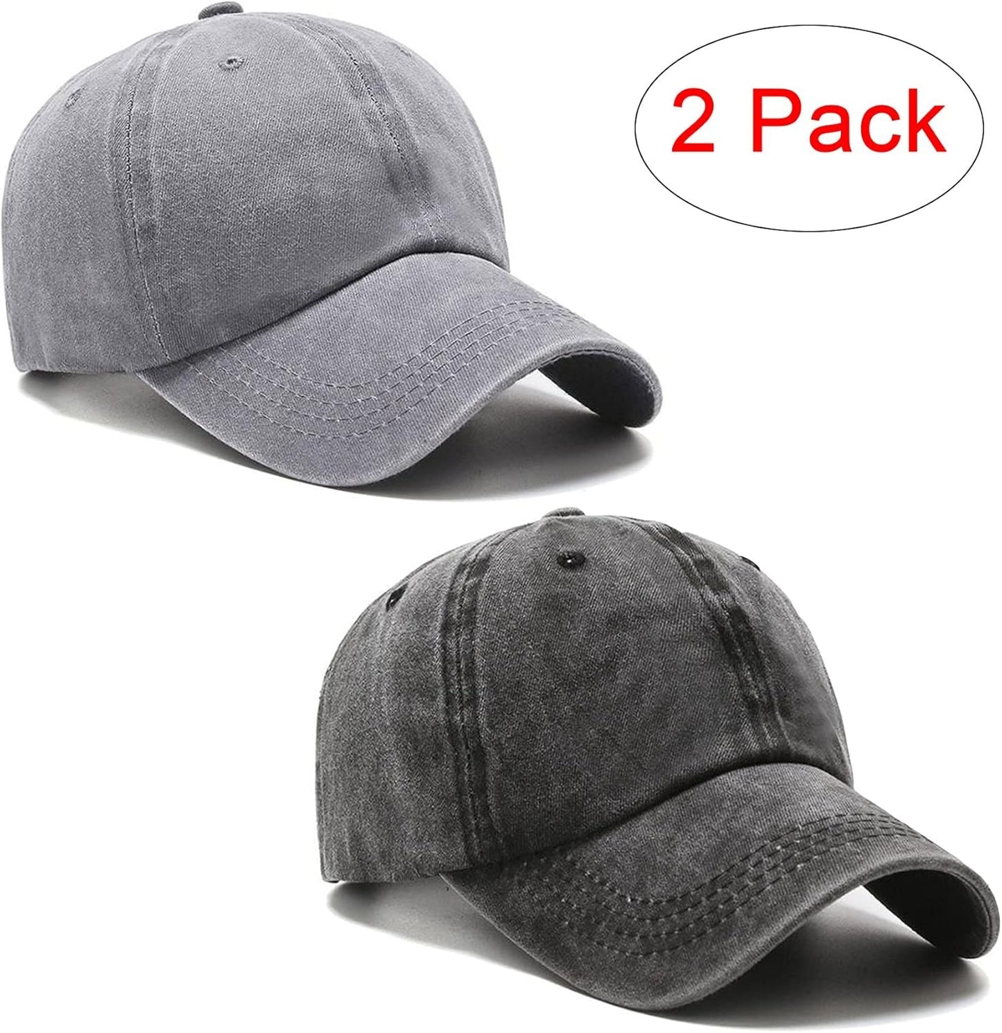 Vintage Washed Distressed Baseball Cap Golf Dad Hat for Men Women
