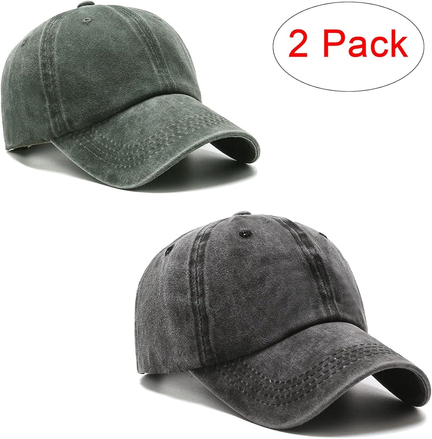 Vintage Washed Distressed Baseball Cap Golf Dad Hat for Men Women