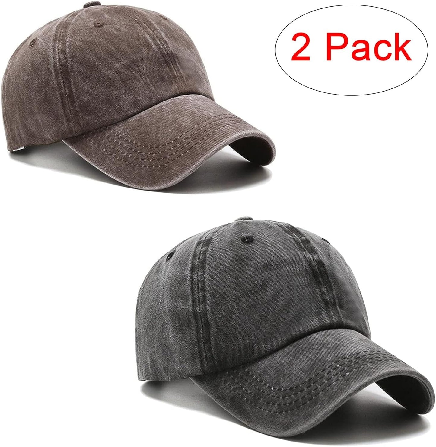 Vintage Washed Distressed Baseball Cap Golf Dad Hat for Men Women