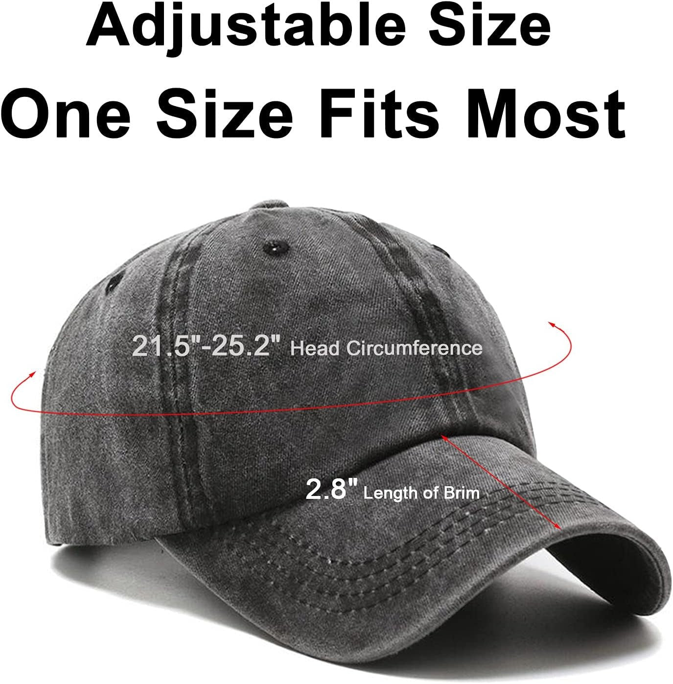 Vintage Washed Distressed Baseball Cap Golf Dad Hat for Men Women