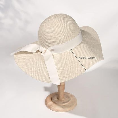 Womens Sun Straw Hat Wide Brim