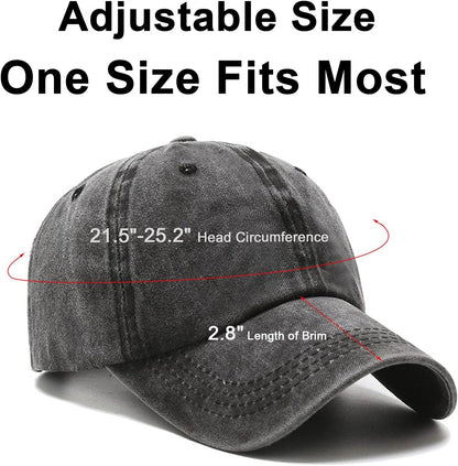 Vintage Washed Distressed Baseball Cap Golf Dad Hat for Men Women